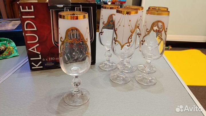 Бокалы для шампанского bohemia хрусталь