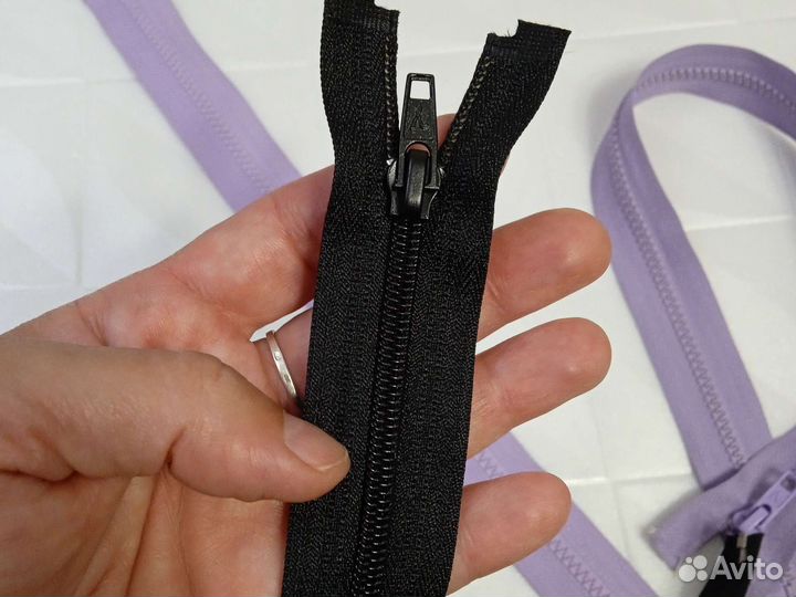 Три замка молнии 40 50 60 см разьемные
