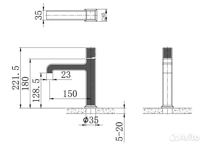 PL10109.2 смеситель для раковины