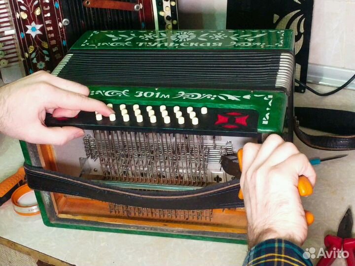 Ремонт гармони настройка баяна и аккордеона
