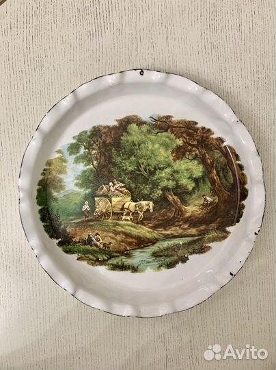 Старинная тарелка-блюдо