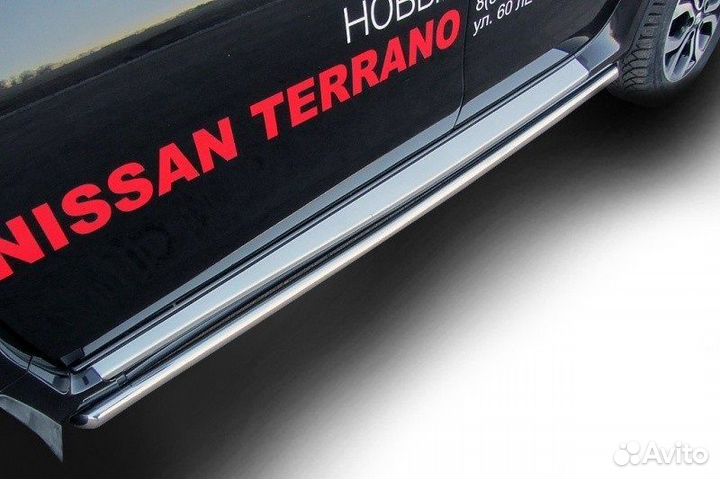 Защита порогов Nissan terrano (2014)