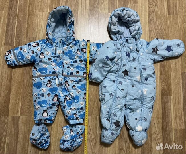 Пакет вещей комибезоны куртка для малыша 68 74