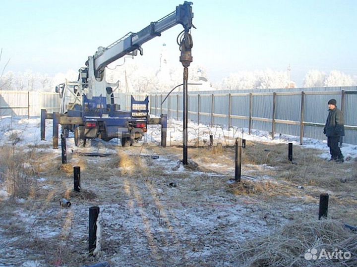 Монтаж винтовых свай. Без посредников