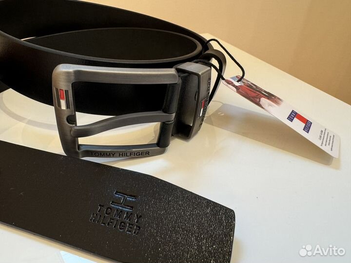 Tommy hilfiger ремень мужской натуральная кожа