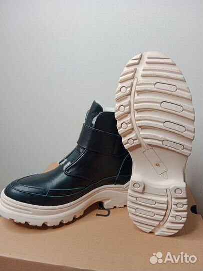 Зимние женские ботинки сапоги кожа овчина 41 37