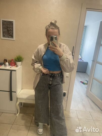 Джинсы широкие новые