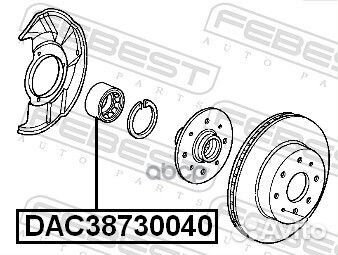 Подшипник ступицы DAC38730040 DAC38730040 Febest