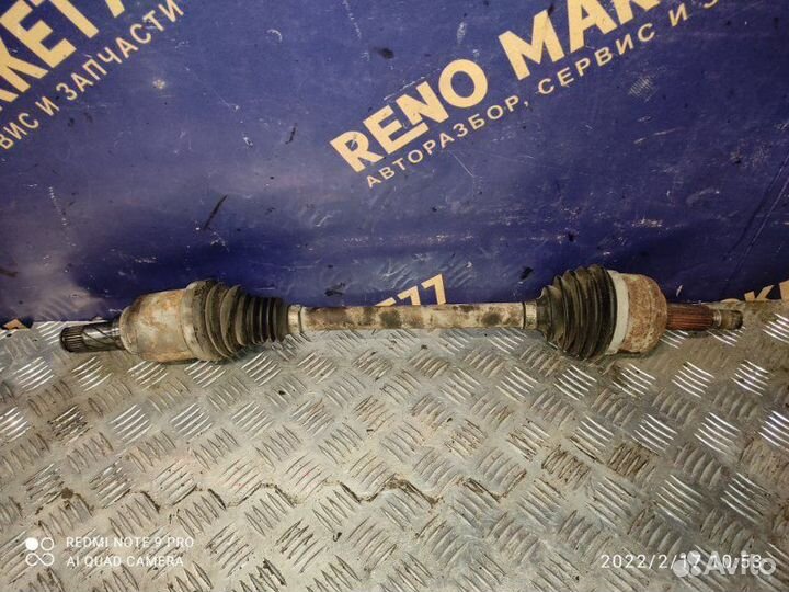 Привод передний левый Renault Fluence седан 1.6