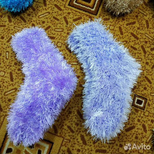 Теплые вязанные носки