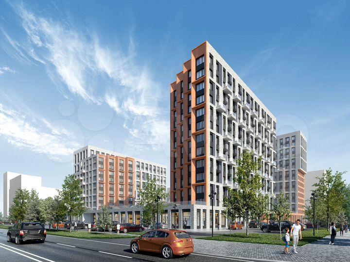 4-к. квартира, 72,6 м², 9/15 эт.