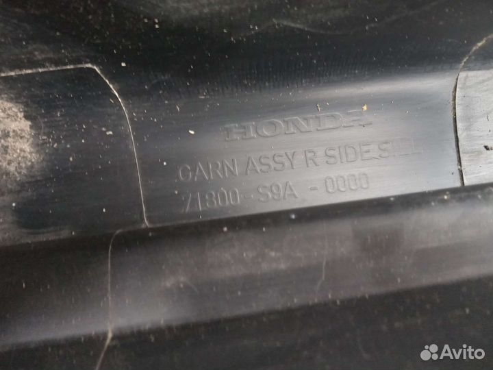 Накладка порога правая Хонда срв 2 Crv 2 Honda