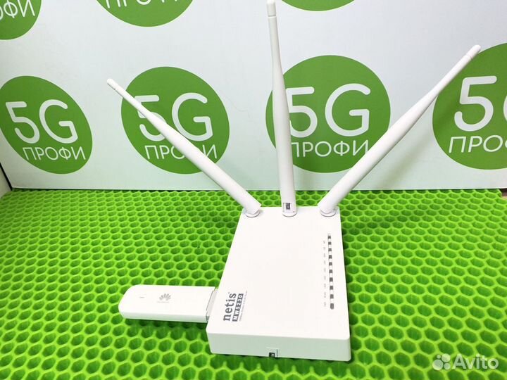 Wi-Fi роутер Netis + 4G Huawei 3372 + SIM