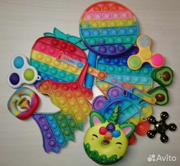 Антистрессы поп иты, сквиши и др лотом