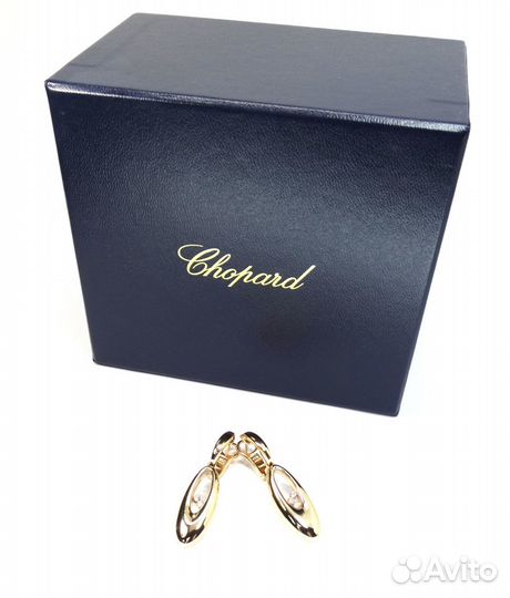 Золотые серьги Chopard Icons с бриллиантами, ориг