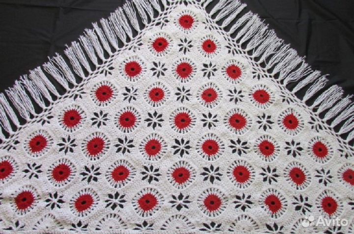 Цветные ажурные шали