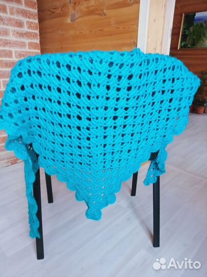 Платок шаль ручной вязки