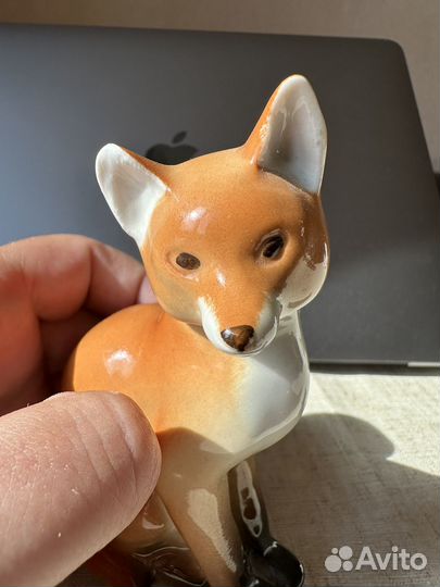 Фарфоровая статуэтка лфз Лиса. 1950 год
