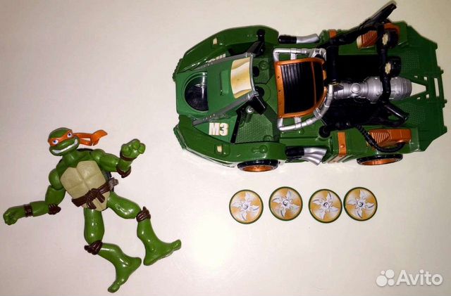 Машинка черепашки ниндзя, стреляет дисками