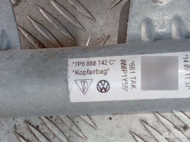 Подушка безопасности боковая (шторка) правая 7P6880742C Volkswagen Touareg 2 3.0 Дизель