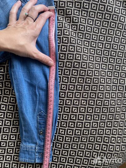 Джинсовая рубашка H&M 122