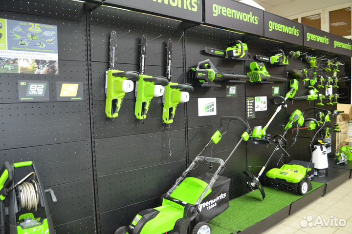 Снеголопата Greenworks 60V АКБ 5Ач зу