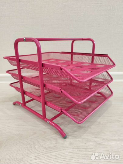 Забронировано. Органайзер для бумаг IKEA розовый