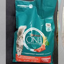 Корм Purina One 3кг(говядина, индейка)