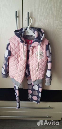 Флисовый костюм для девочки