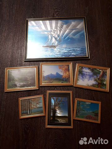Картина постер под стеклом