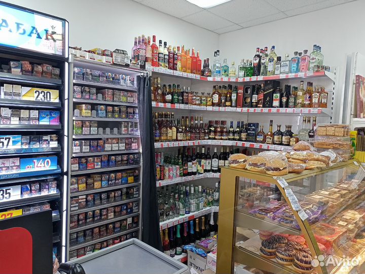 Продуктовый магазин с помещением, кассы от 60к