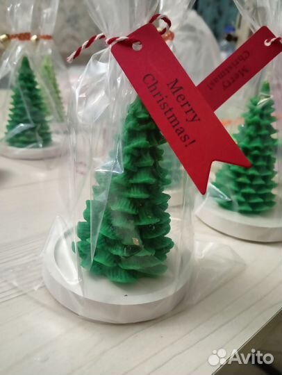 Свечи ручной работы новогодние