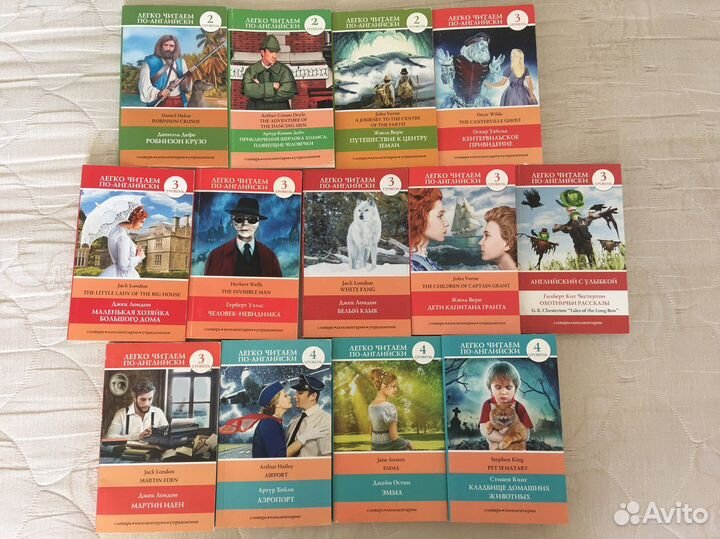 Книги на английском адаптированные. Много
