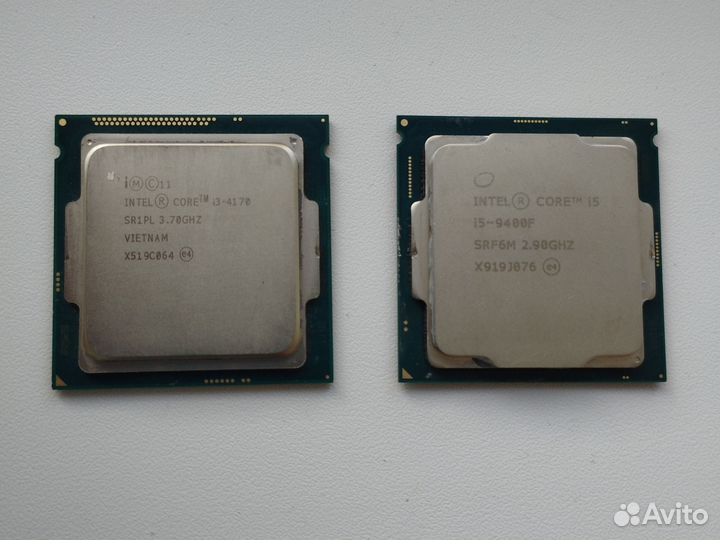 Процессоры i7 4770 i5 9400f i3 4170