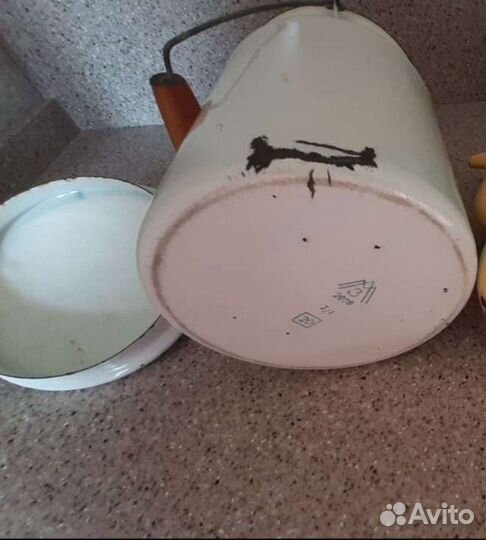 Бидон Чайник Кофейник эмалированный СССР