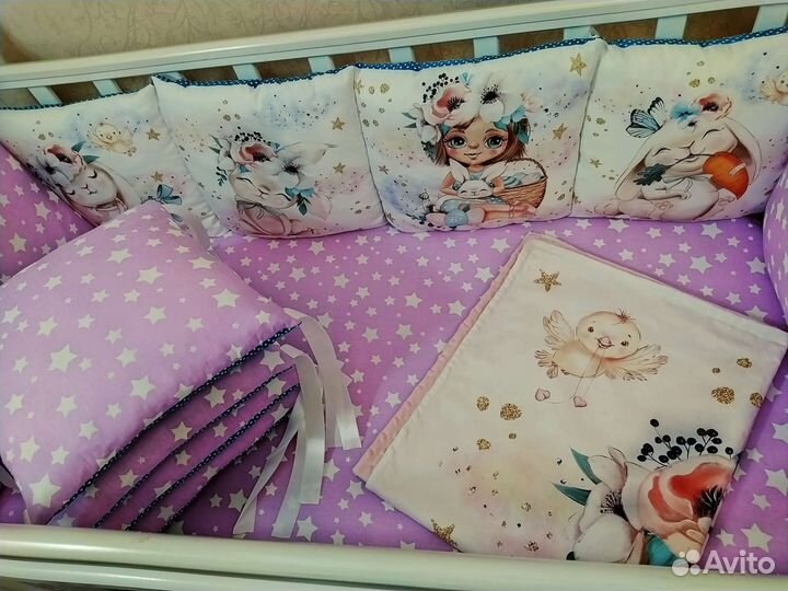 Новый комплект в детскую кроватку