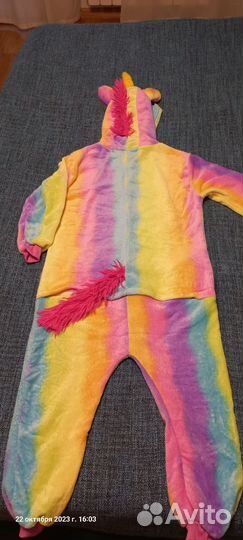 Пижама кигуруми единорог рост 130