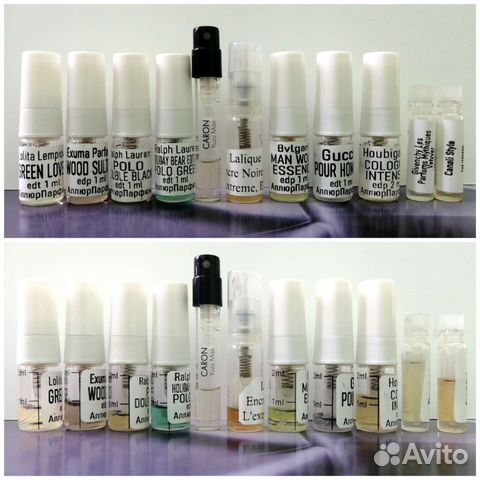 Отливанты и пробники парфюмов (8 штук)