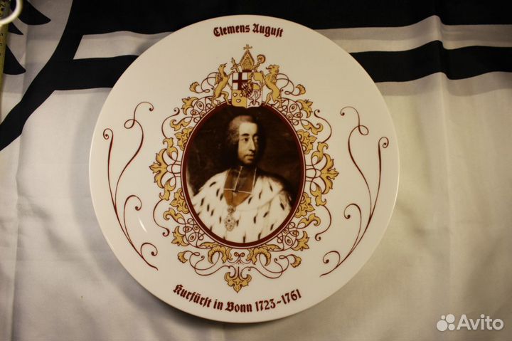 Коллекционная тарелка Kurfurst Clemens August