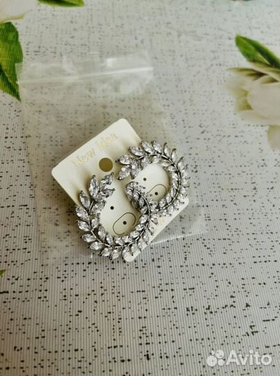 Серьги лавровый венок