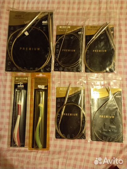 Спицы,крючки для вязания addi