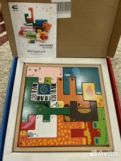 Деревянный пазл Zoo Tetris Attivio