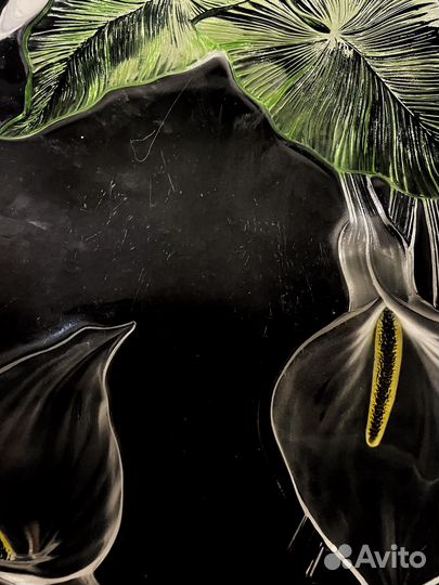 Набор блюд каллы стекло arcopal