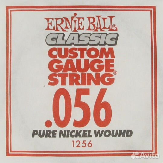 Ernie Ball 1256 струна для электро и акустических