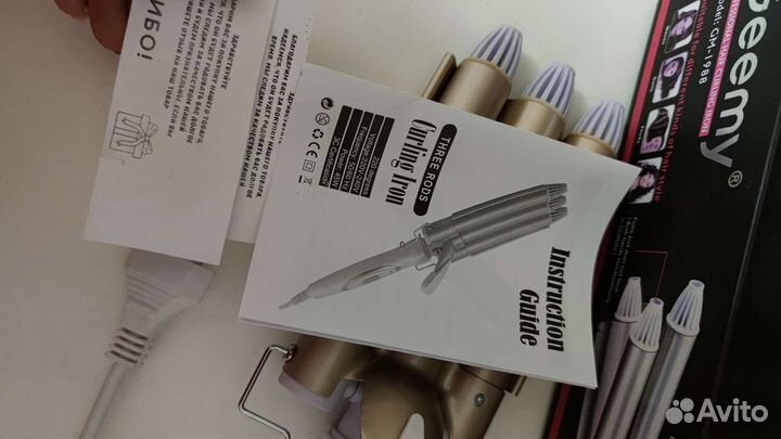 Плойка тройная для волос