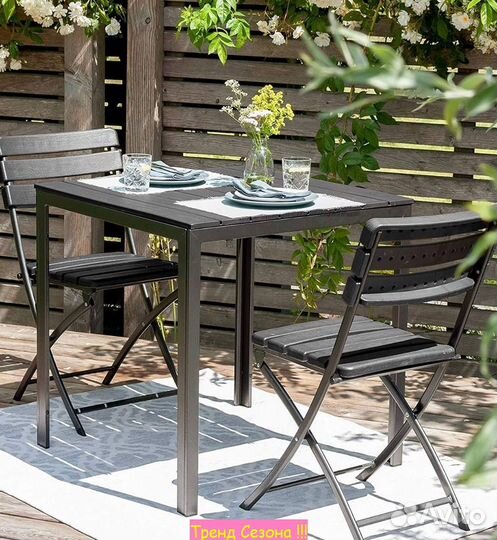 Садовый Стол для дачи квадратный арт.GS022 90х90см
