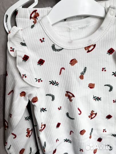 Боди длинные рукава+брюки для девочки