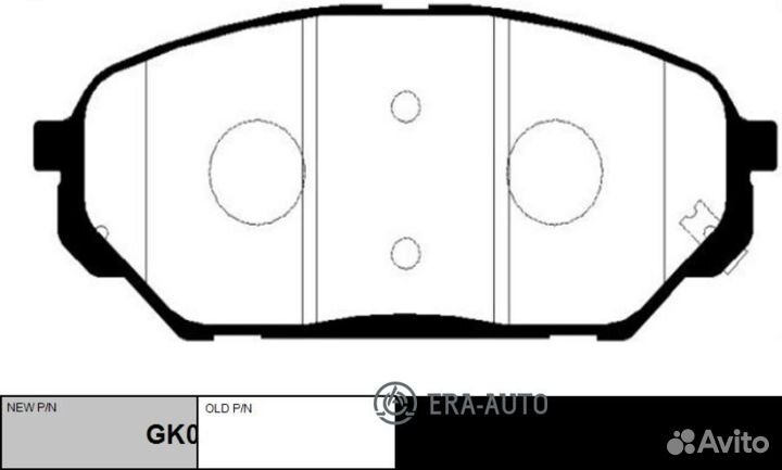 CTR GK0493 Колодки торм.пер. (старый арт. ckkh-39)