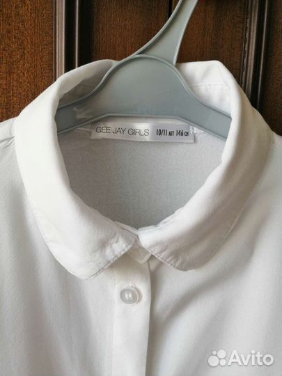 Блузки рубашки школьные для девочки р. 146