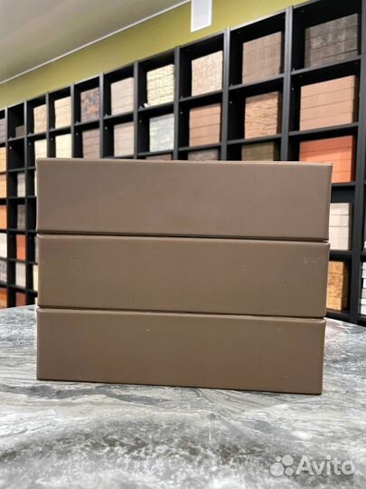 Облицовочный кирпич темно-коричневый гладкий жкз